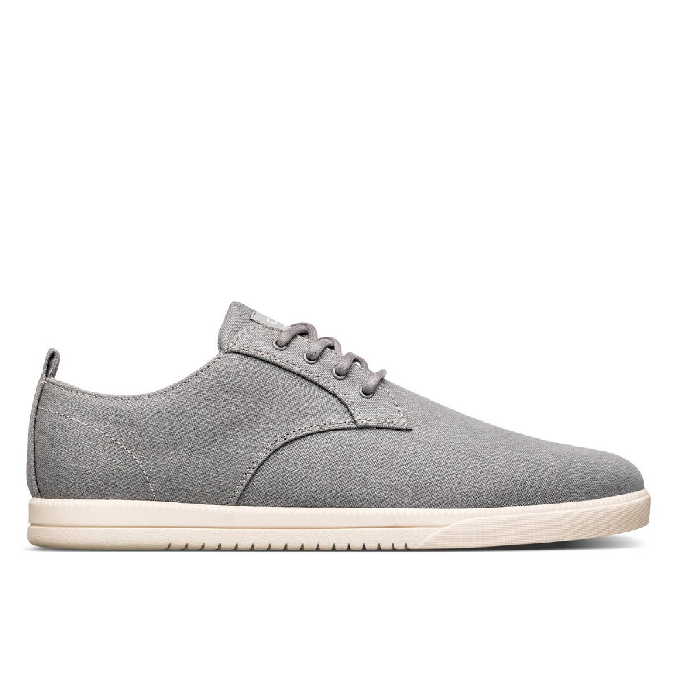 CLAE ELLINGTON TEXTILE Shoes Mens USA831-Z24 In Frost Grey Hemp